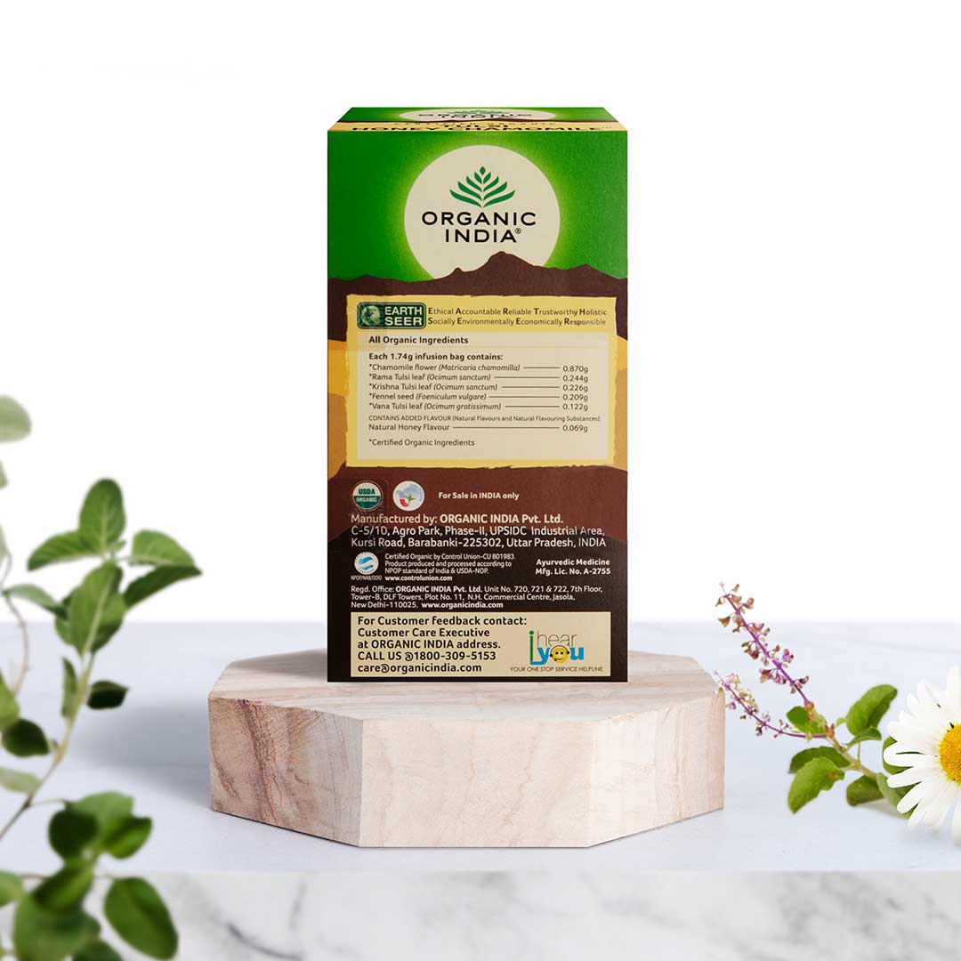 Organic India Tulsi Honey Chamomile Tea - PUSHMYCART