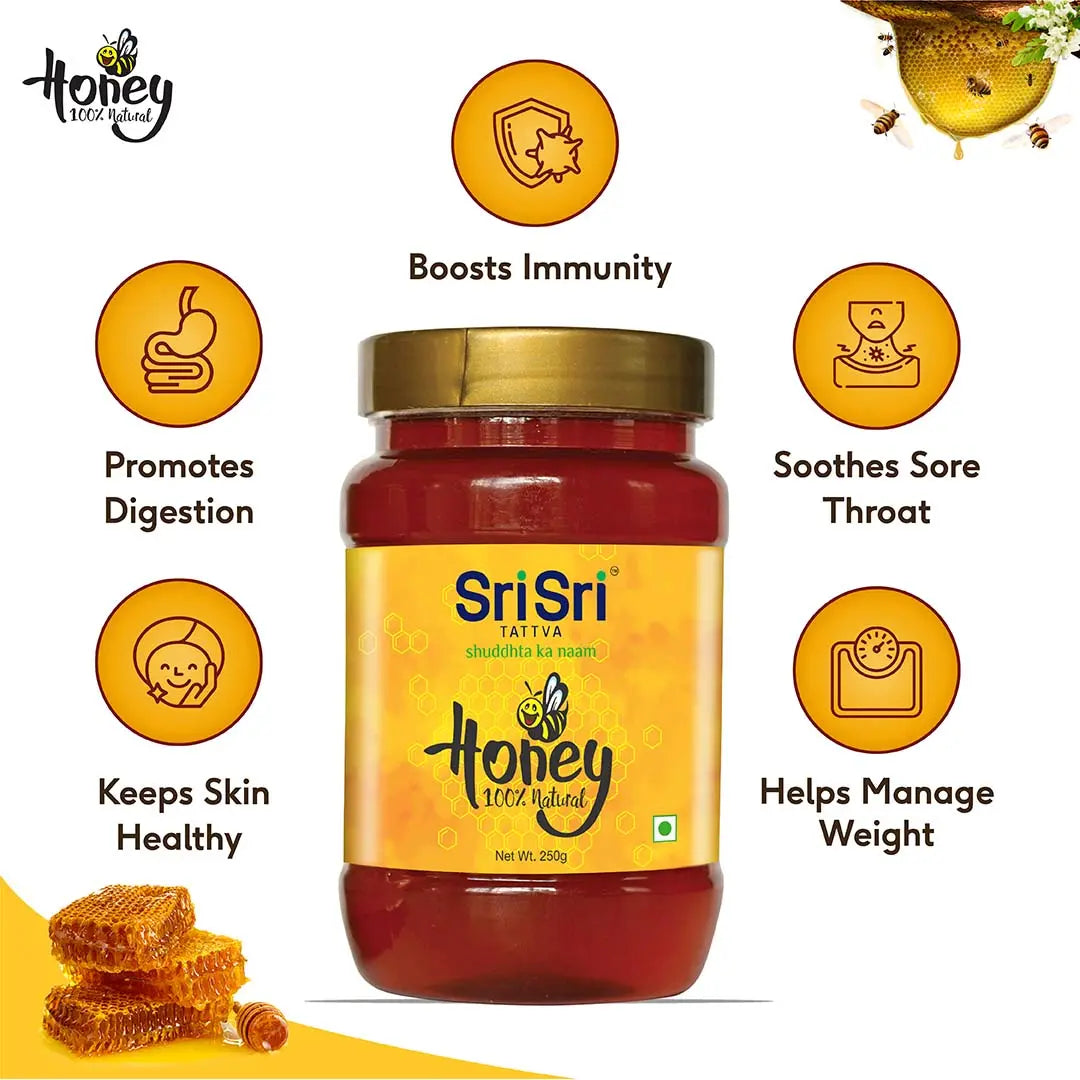 Sri Sri Tattva Honey 250g - PUSHMYCART