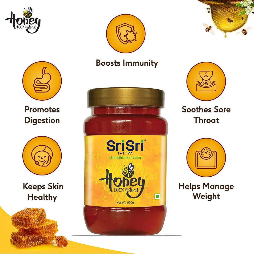 Sri Sri Tattva Honey 500g - PUSHMYCART