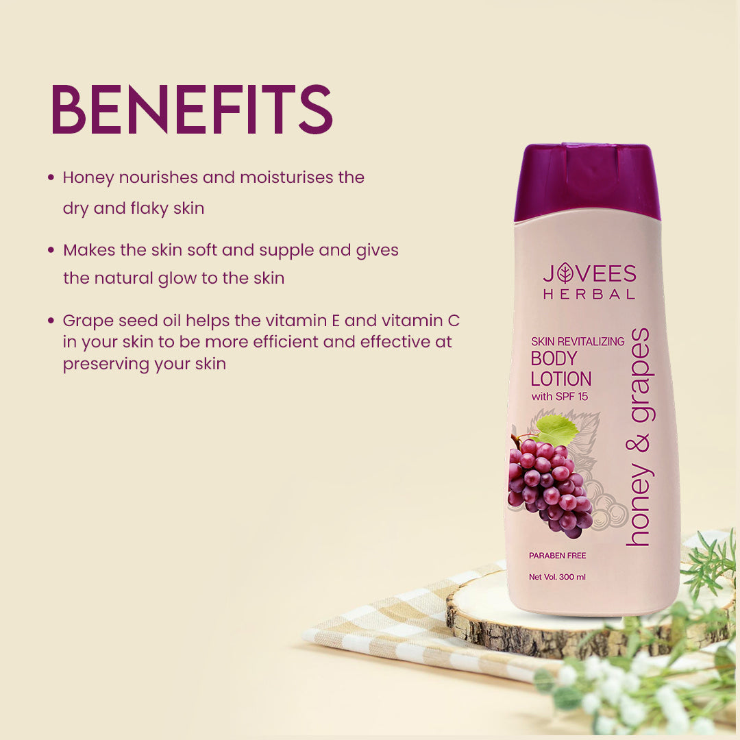 Jovees Honey & Grape Hand & Body Lotion