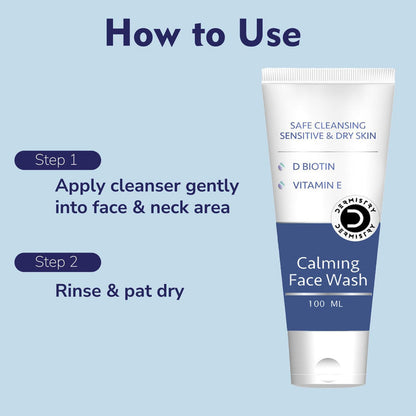 Dermistry Face Wash for Dry Skin | Gentle Daily Cleanser Formula