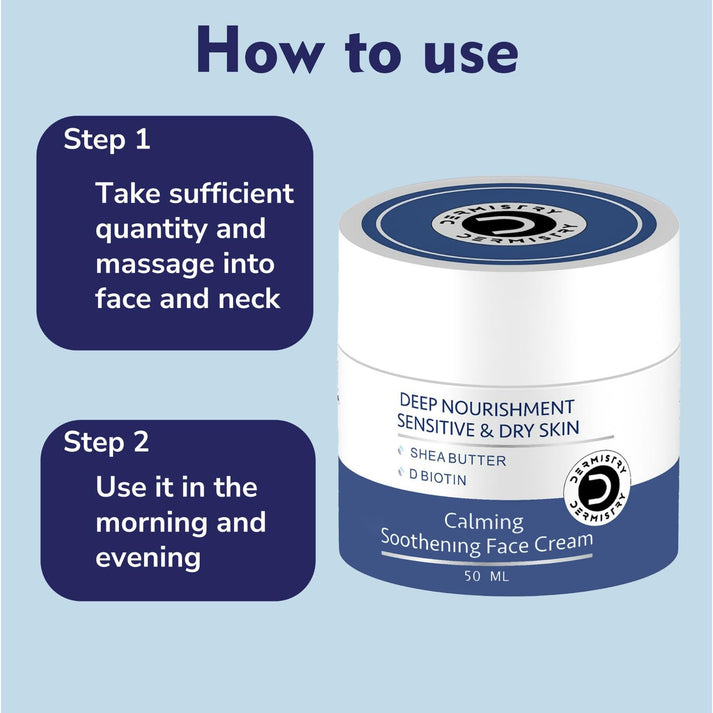 Dermistry Face Cream for Sensitive, Dry Skin | Gentle Daily Care