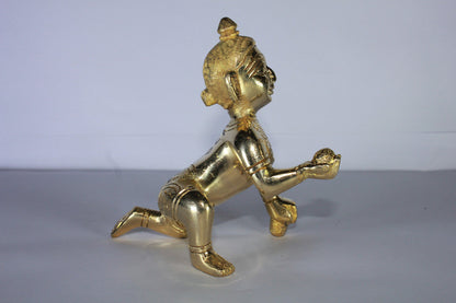 Brass Laddu Gopal Statue Murti Idol