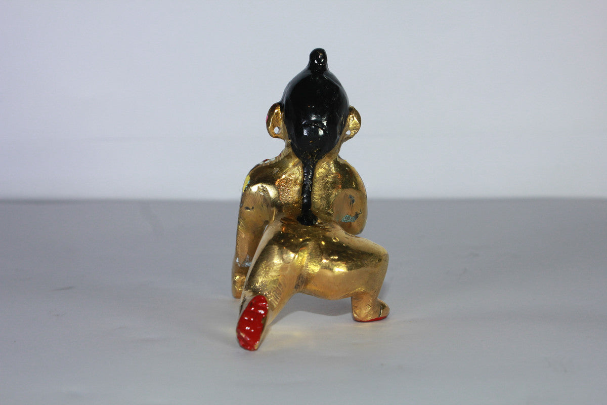 Brass Painted Laddu Gopal Idol