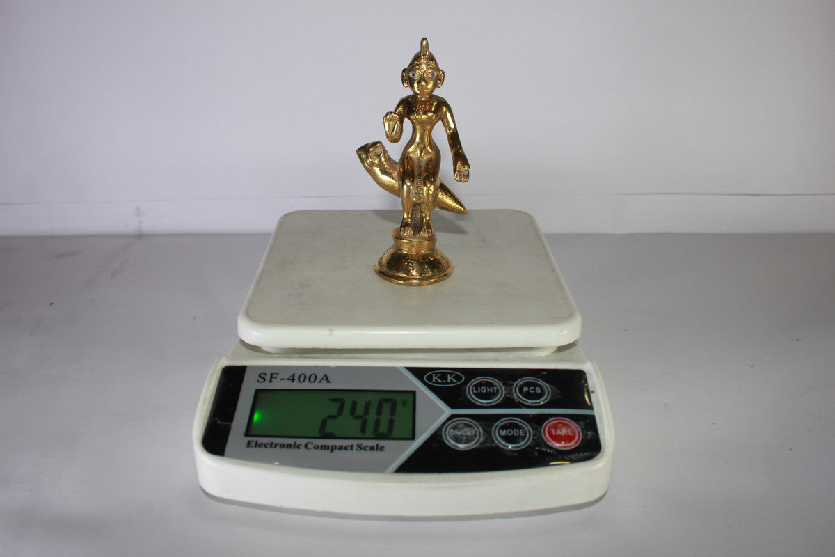 Brass Laxmi Maa On Owl Statue