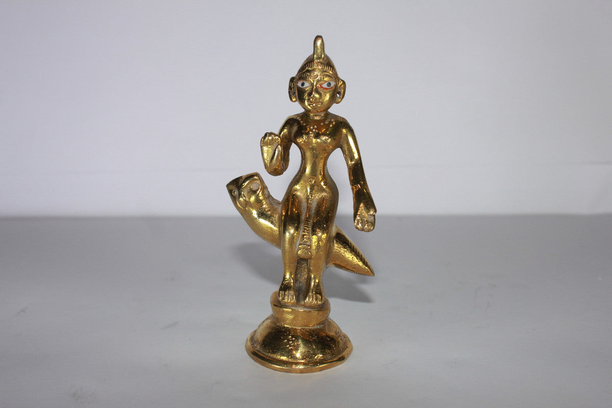 Brass Laxmi Maa On Owl Statue