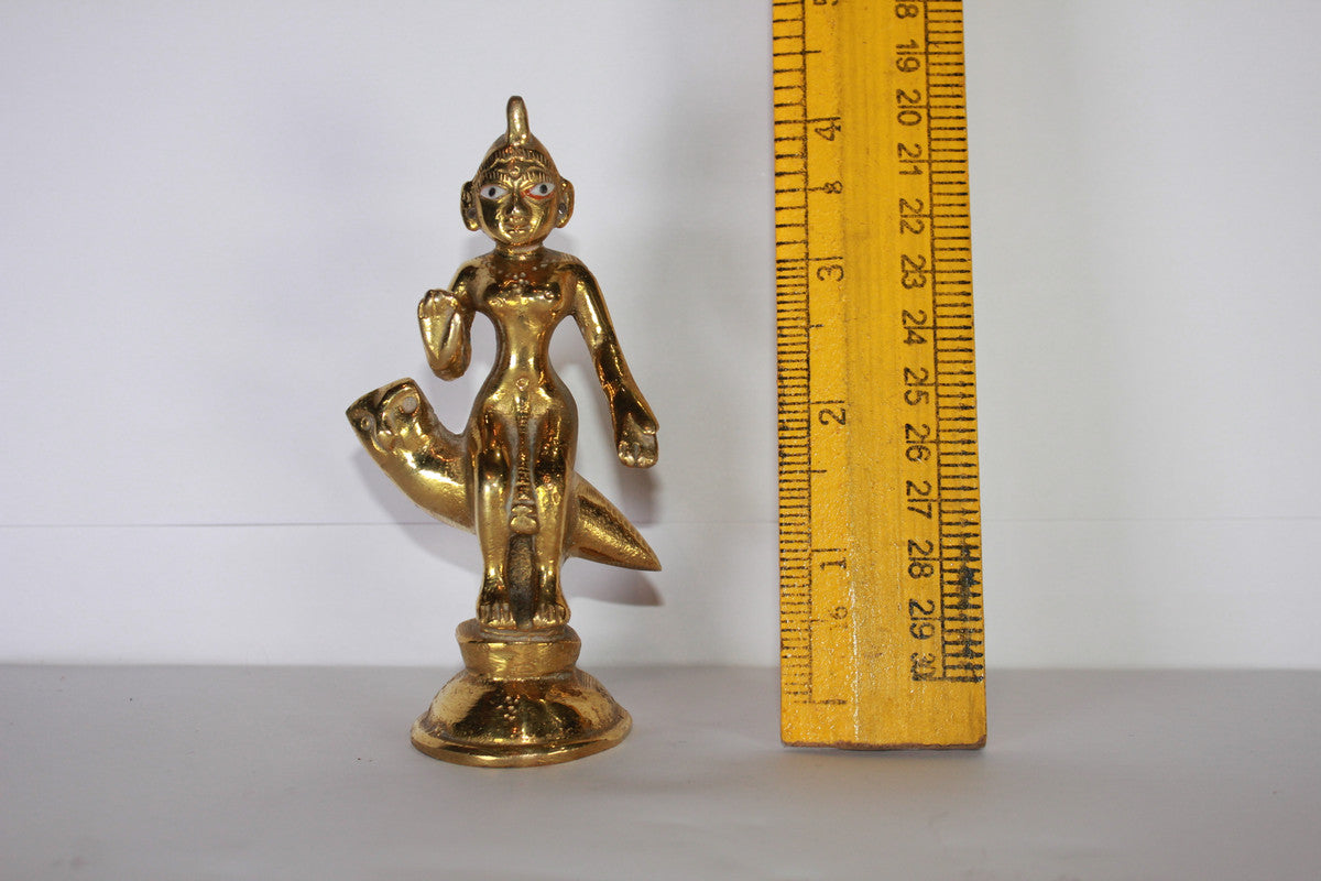 Brass Laxmi Maa On Owl Statue