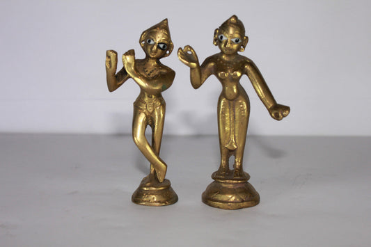 Brass Radha Krishna Yugal Jodi Idol