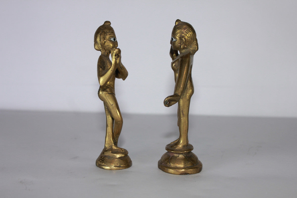 Brass Radha Krishna Yugal Jodi Idol