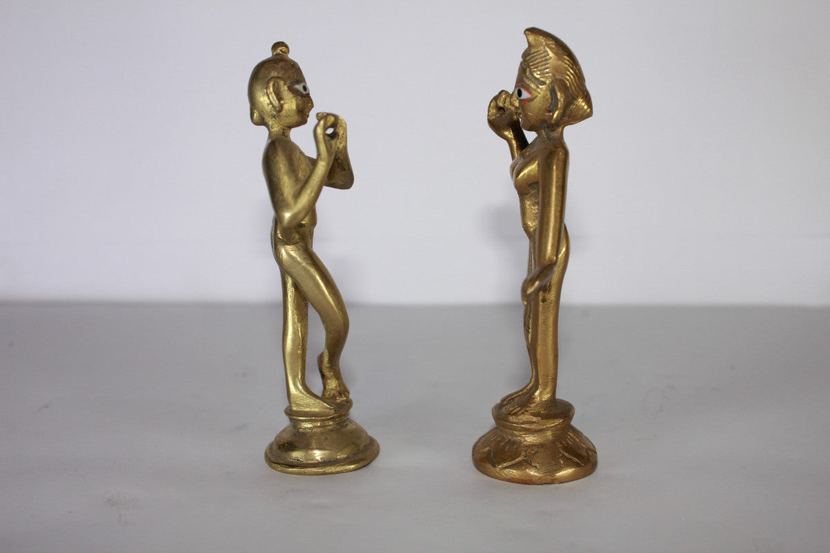 Brass Radha Krishna Yugal Jodi Idol