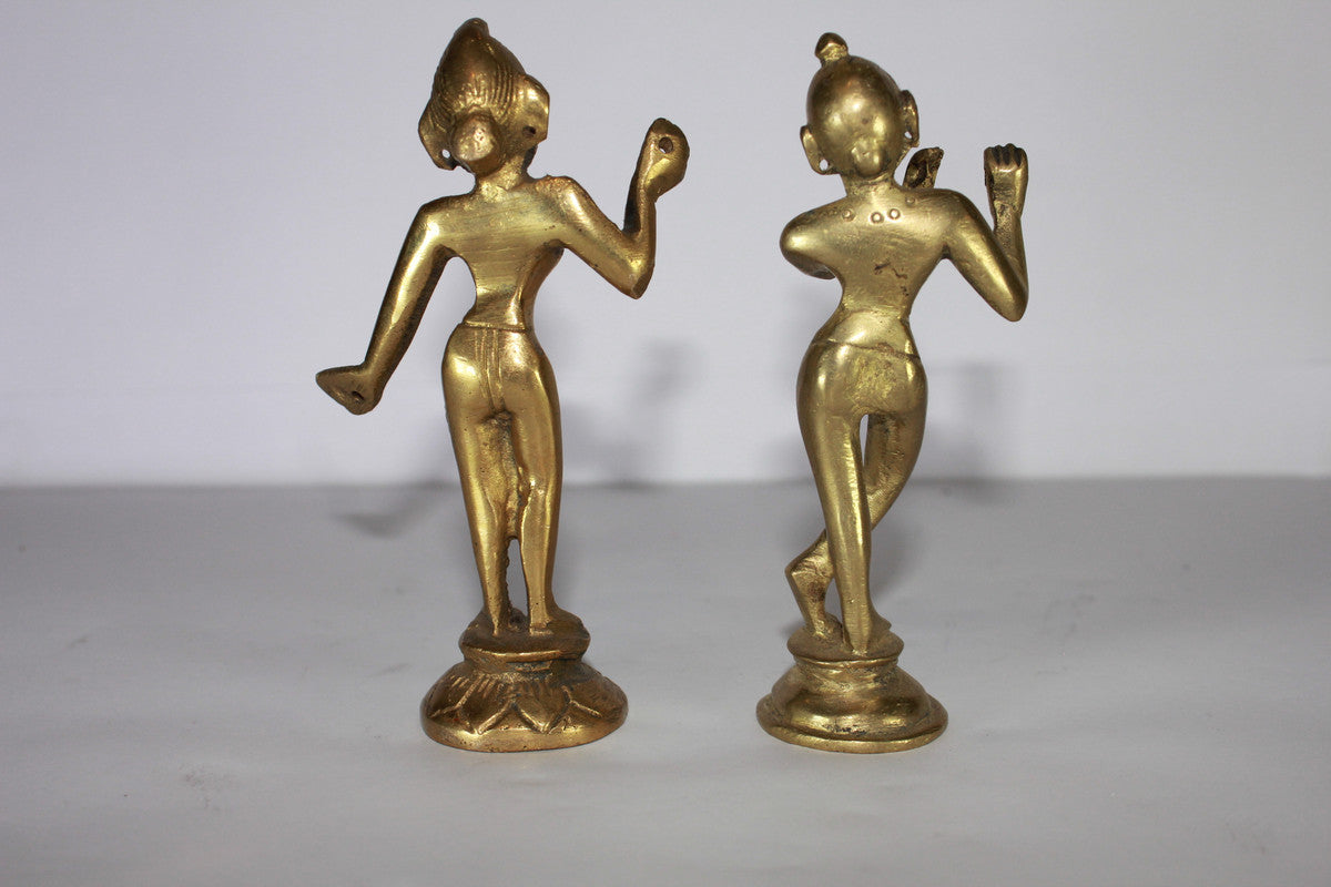 Brass Radha Krishna Yugal Jodi Idol