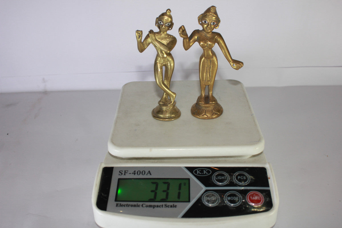 Brass Radha Krishna Yugal Jodi Idol