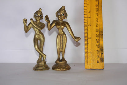 Brass Radha Krishna Yugal Jodi Idol