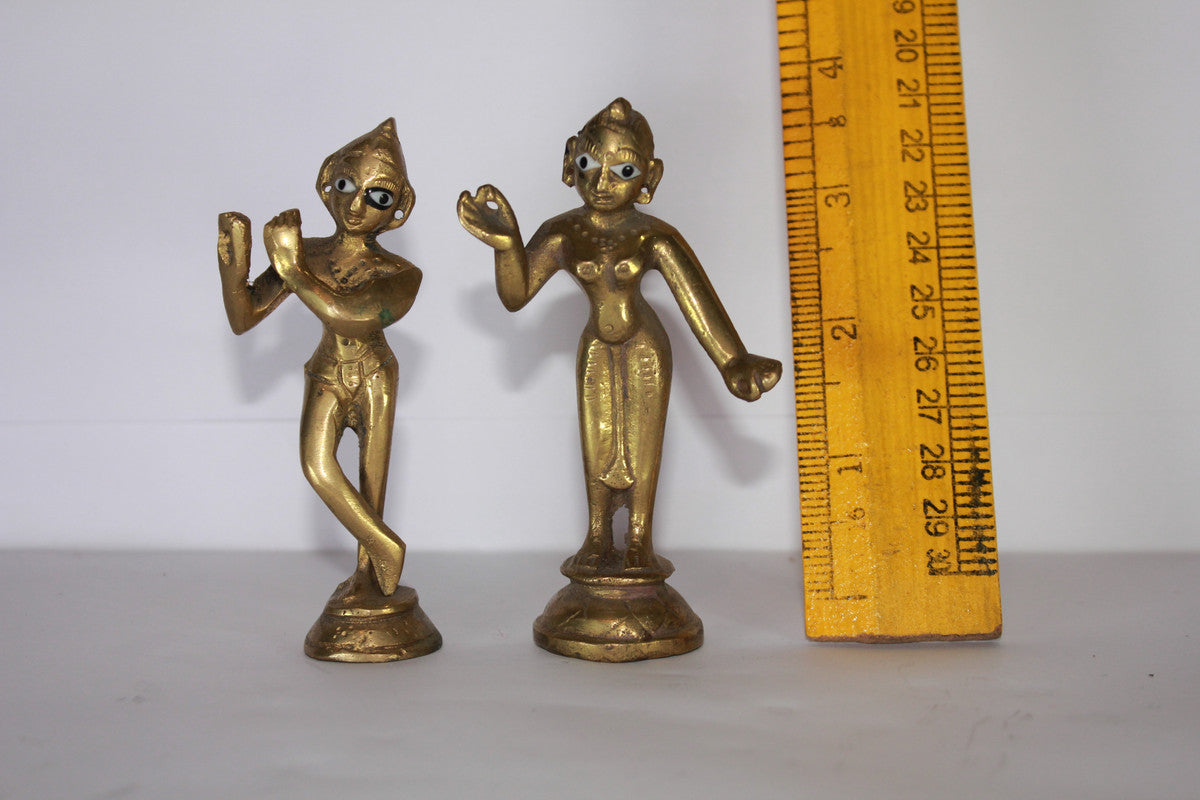 Brass Radha Krishna Yugal Jodi Idol