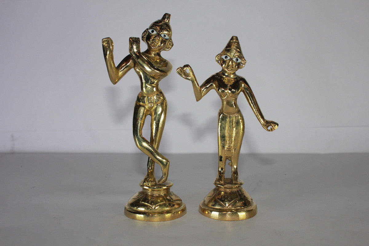 Brass Radha Krishna Yugal Jodi Idol