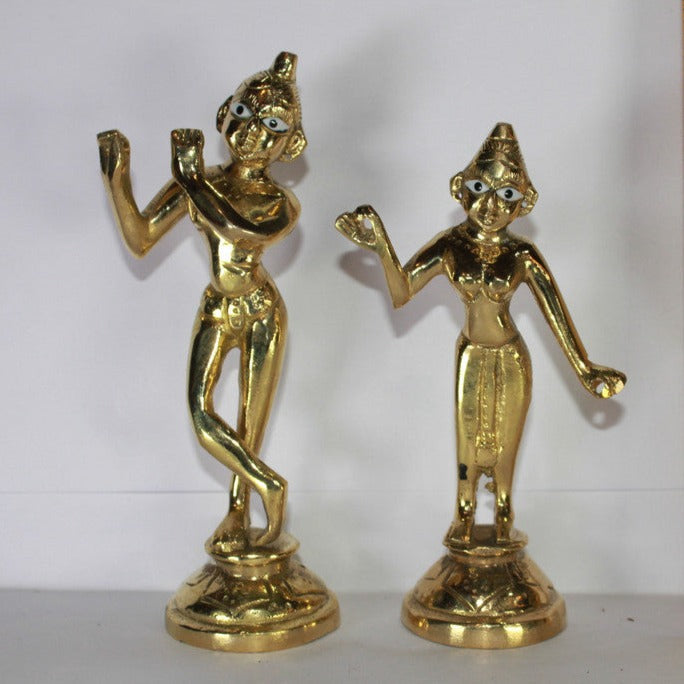 Brass Radha Krishna Yugal Jodi Idol