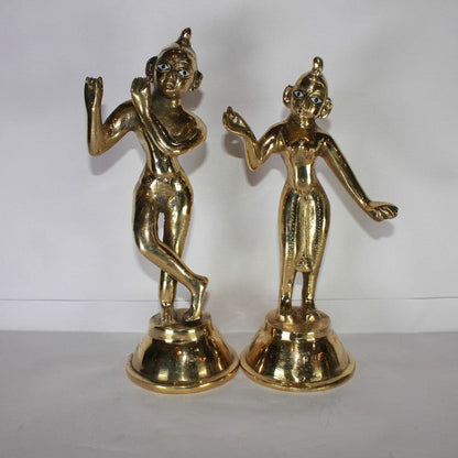 Brass Radha Krishna Yugal Jodi Idol