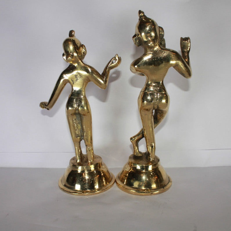 Brass Radha Krishna Yugal Jodi Idol