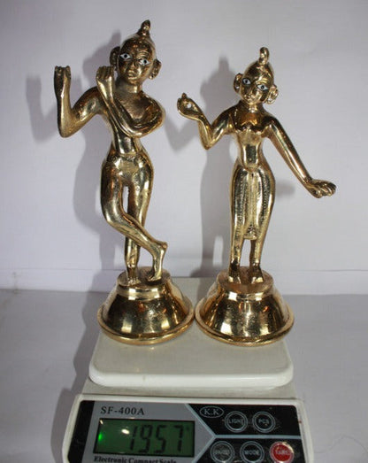 Brass Radha Krishna Yugal Jodi Idol