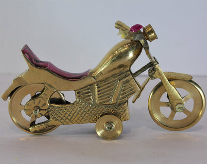 Brass Bullet Bike Motorcycle Showpiece