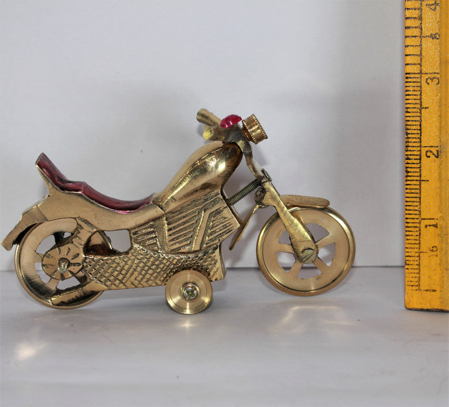 Brass Bullet Bike Motorcycle Showpiece