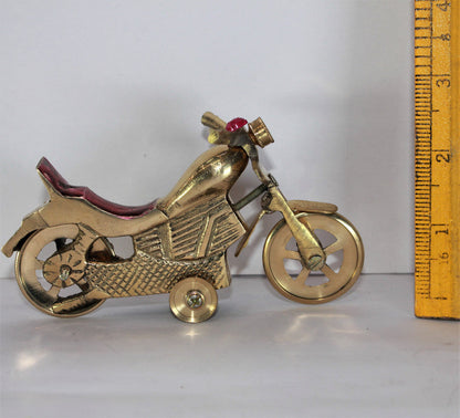 Brass Bullet Bike Motorcycle Showpiece