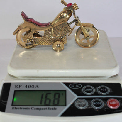 Brass Bullet Bike Motorcycle Showpiece