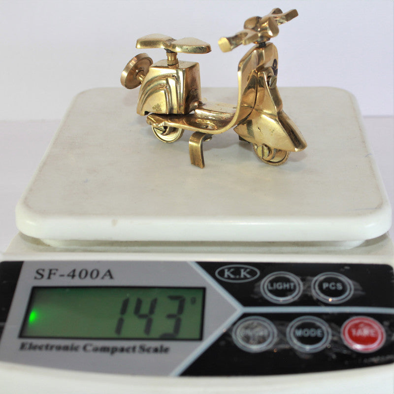 Mini Brass Scooter Showpiece