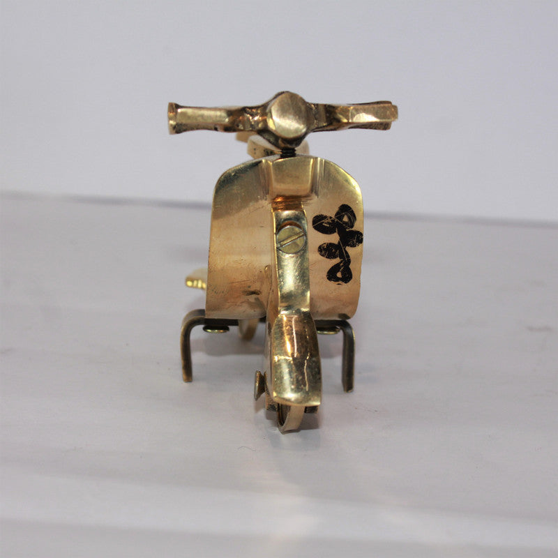 Mini Brass Scooter Showpiece