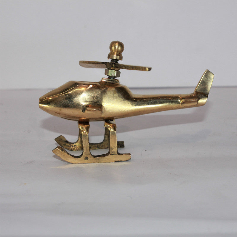 Brass Helicopter Showpiece