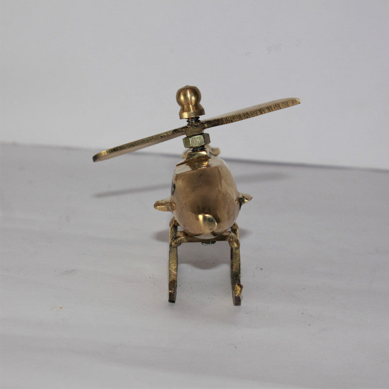 Brass Helicopter Showpiece