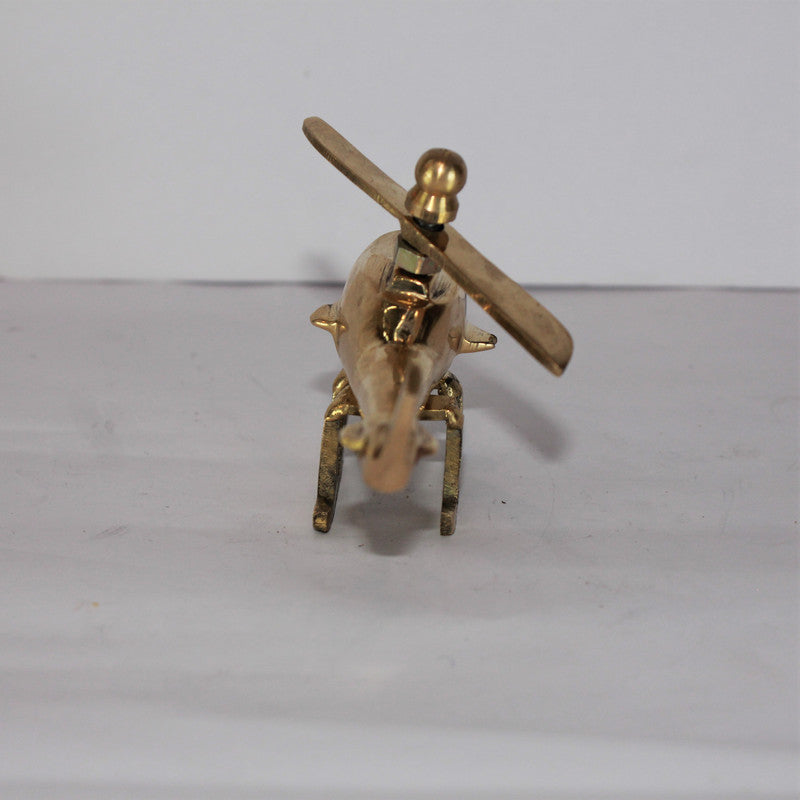 Brass Helicopter Showpiece