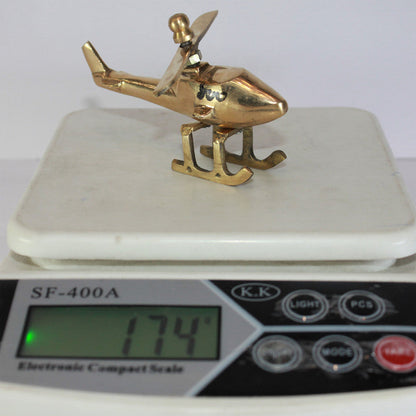 Brass Helicopter Showpiece