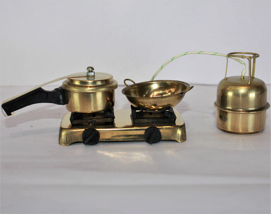 Brass Miniature Kitchen Set |Pack Of 2