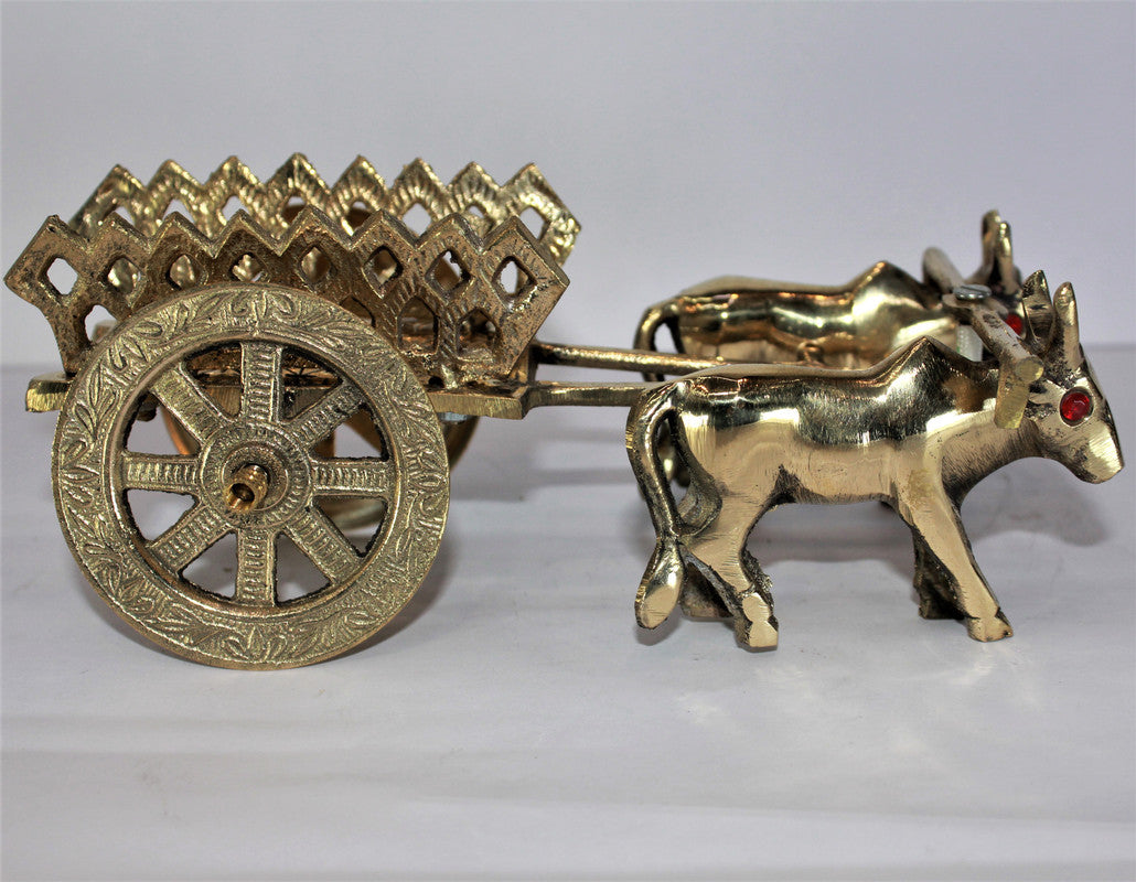 Brass Decorative Bullock Cart