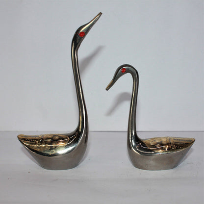 Brass Showpiece Duck Pair Statue