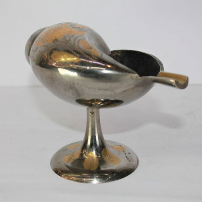 Brass Shankh Deepak with Stand Oil lamp