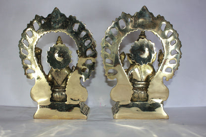 Brass Laxmi Ganesh Idol Statue