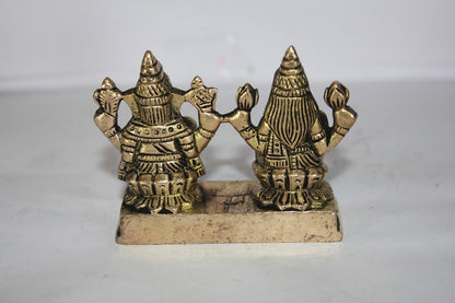 Brass Laxmi Ganesh God Idol Statue