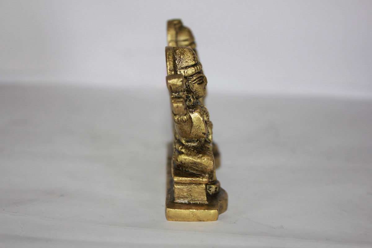 Brass Laxmi Ganesh God Idol Statue