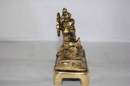 Brass Laxmi Ganesh God Idol Statue