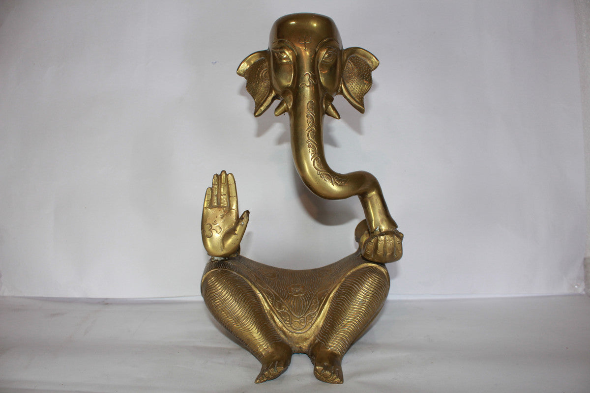 Brass Modern Ganesha Statue