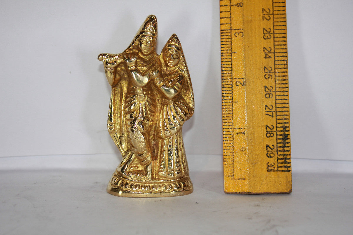 Brass Radha Krishna Idol 233g