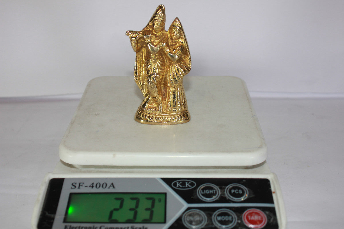 Brass Radha Krishna Idol 233g