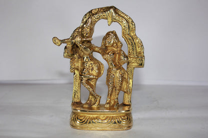 Brass Radha Krishna Idol 500g
