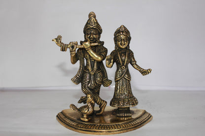 Brass Radha Krishna Idol