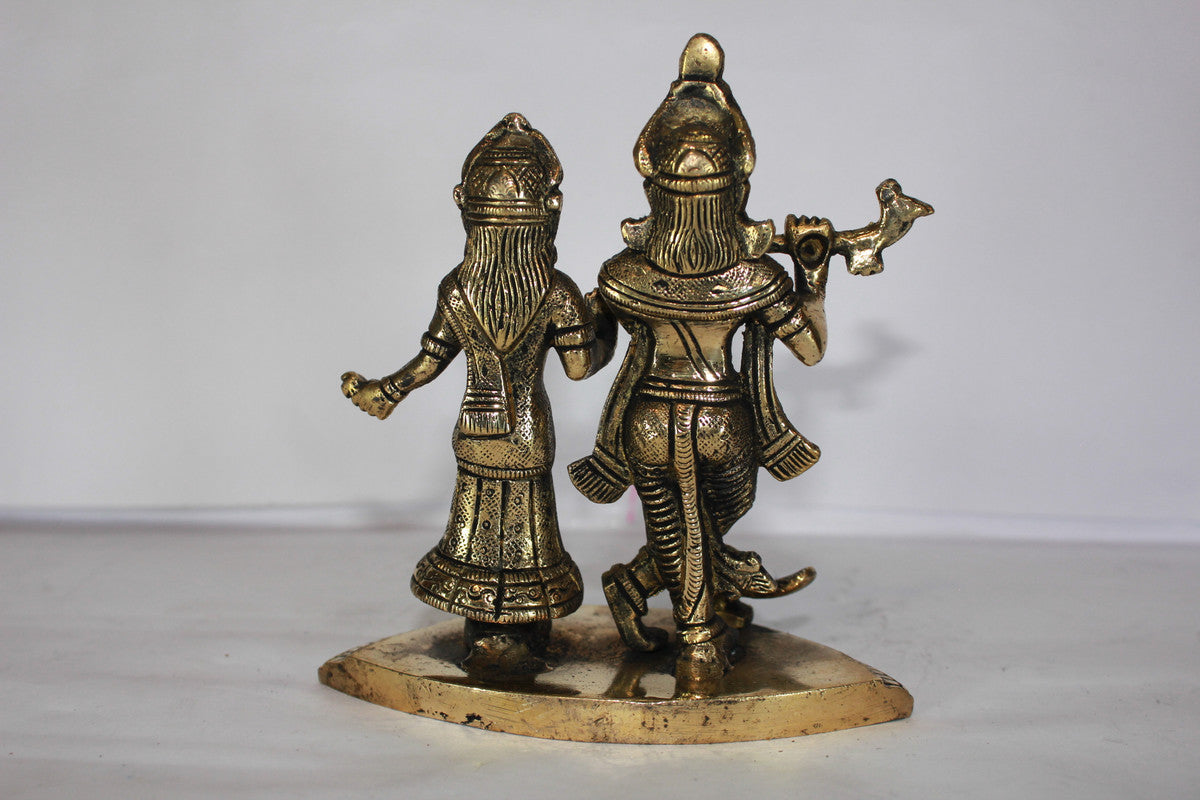 Brass Radha Krishna Idol
