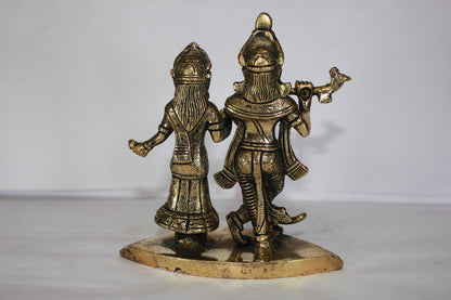 Brass Radha Krishna Idol