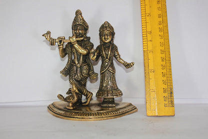 Brass Radha Krishna Idol
