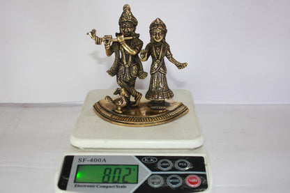 Brass Radha Krishna Idol